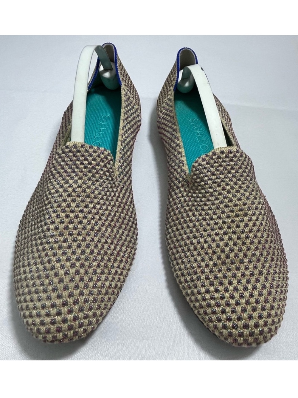 Rothy's The Round Limited Ed. Multi Metallic Sparkle Loafers Women's 12